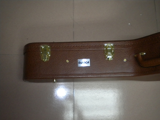 Καφετί Plywooden 38» περίπτωση 13cm ραφιών κιθάρων παχιά επένδυση βελούδου λαιμών